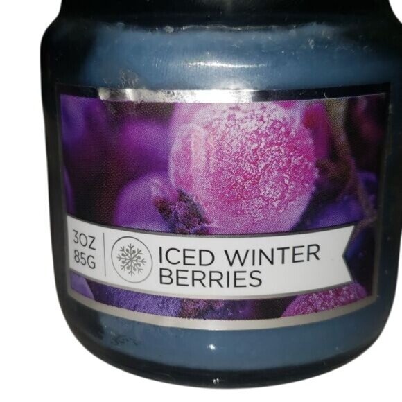 Iced Winter Berries 3oz Jar Candles with Lid * Set of 5 - Picture 6 of 6